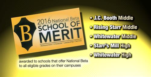 2016 National Beta Schools of Merit 