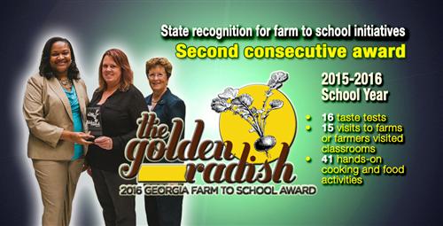 Golden Radish Award Recognizes School System’s Farm to School Efforts 