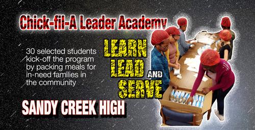 Sandy Creek High Kicks off Chick-fil-A Leader Academy 