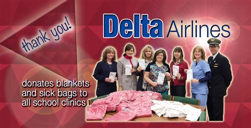 Delta Airlines Blankets School Clinics with Warmth 