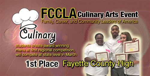 Culinary Students Win First Place at Regional Competition, Headed to State 