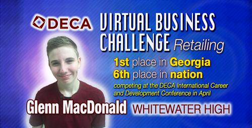 Whitewater High DECA Student Qualifies for Virtual Business Retail Finals 