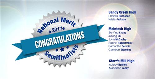 2017 National Merit Semifinalists 